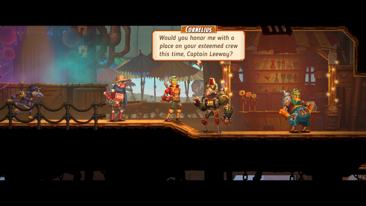 SteamWorld Heist 2 bar recruitment